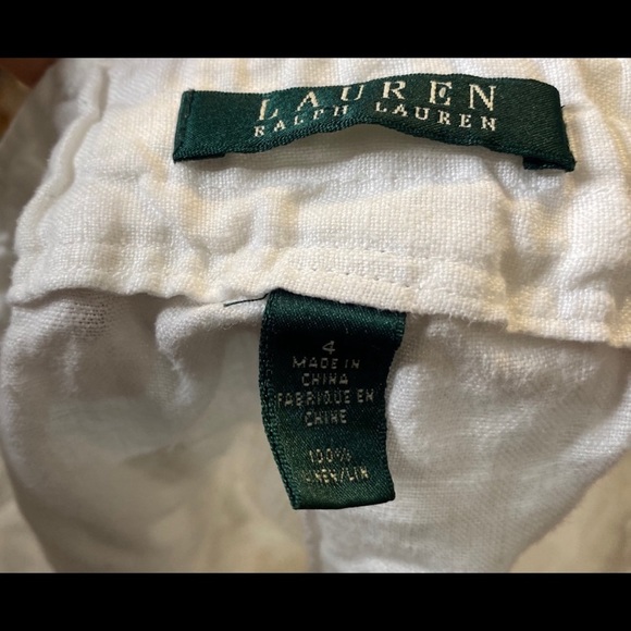Ralph Lauren Draw String Linen Shorts Size 4 - Picture 8 of 8